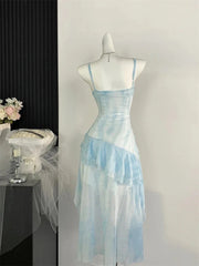 Aiertu - Aquatic Songs and Marine Roses Dress Mermaidcore Kawaii Academia Y2K Cottagecore Coquette Fairycore Dollette Princesscore Aiertu