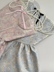 Aiertu French Elegance Lolita Dress Fashion Sweet Luxury Prom Gown Pearl Chain Party Prom Sleeveless Robe 2000s Aesthetic New Design Aiertu