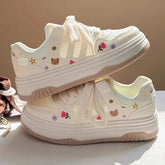 Aiertu Cute Cartoon Designer Sneakers Women 2024 Summer Breathable Mesh Women's Vulcanized Shoes Casual Fashion Student Platform Shoes Aiertu