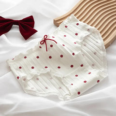 Aiertu 5Pcs/set Cotton Panties for Women Girl Briefs Underwear Plus Size Cute Soft Short Pantys Sexy Lingerie Female Ladies Underpants Aiertu