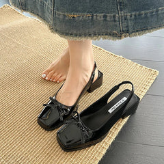 Aiertu - Summer Fashion Cover Toe Women Sandals Causal Street Style Dress Singbacks Mules Shoes Zapatos De Mujer Aiertu