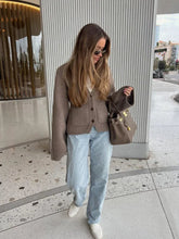Aiertu - Fall Outfits 2026 Elegant Marron V-neck Knitted Cardigans With Pocket Casual Single Breasted Long Sleeve Knitwear Women New Autumn Commute Sweater Aiertu
