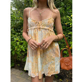 Aiertu Hollow Strap Casual Mini Dress shopify