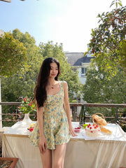Aiertu Magical Meadow Floral Romper Dress Aiertu