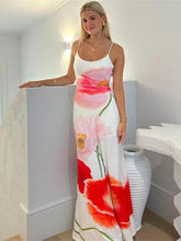 Aiertu - 2025 New Trend Dress Women Sexy Summer Flowers Camis Sleeveless Soft Stretch Sweet Maxi Bodycon Skinny Elastic Vestidos Aiertu