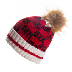 Aiertu - Knitted Beanie Women's Men Knitted Caps Skullcap Autumn Winter Warm Hats Adult Acrylic Elastic Skullies Beanies Cap Knit Hat Aiertu