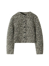 Aiertu - Women Fashion Printed Single Breasted Jackets Vintage O-Neck Long Sleeves Female Chic Lady Outfits Aiertu
