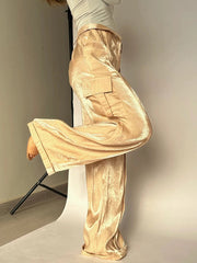 Aiertu - Women Baggy Pants Streetwear y2k Low Rise Cargo Pants 2026 Fashion Night Club Party Holiday Long Trousers Korean Style Aiertu