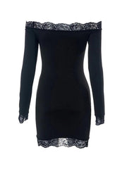 Aiertu - Lace Bandeau Slim Mini Dress Aiertu