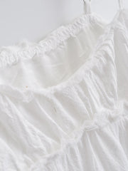 Aiertu - Europe, America 2026 summer new French sweet frilly backless suspender dress Aiertu