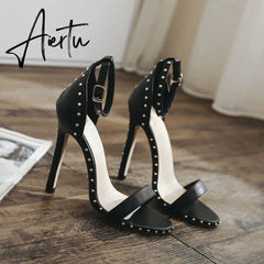 Aiertu 35-42 yards Sexy Ladies High Heels Women Shoes Summer Shoes Women Pumps Woman Party Shoes Super High Heel 11.5cm Aiertu