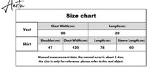 Aiertu Autumn Letter Print Oversized Women's Blouse Shirt Long Sleeve Fashion Casual Streetwear Women Shirts Two Piece Suit Female Tops Aiertu
