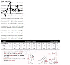 Aiertu Big Size 35-43 Brand Design Ladies High Platform Boots Fashion Rivet Goth High Heels Boots Women Cosplay Wedges Punk Shoes Woman Aiertu
