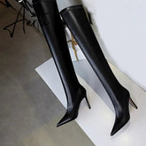 Aiertu Big Size 42 43 New High Quality Pointed Toe Over The Knee Boots Women Slip-On Stiletto High Heels Shoes Ladies Pumps Aiertu