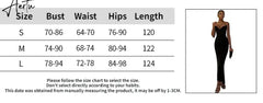 Aiertu Black Sexy V-neck Fit Bodycon Wrap Hip Maxi Dress Summer Backless Slim Long Dress Evening Party Dresses For Women Aiertu