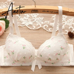 Aiertu Bras for teenagers training bra for kids Cute bow and comfortable Underwear for girls Made of cotton Aiertu