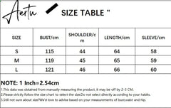 Aiertu Casual Patchwork Pu Leather Jackets Slim Turn-Down Collar Long Sleeve Coats Women Autumn Winter Fashion Streetwear Aiertu