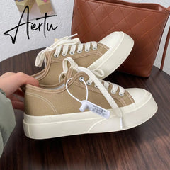 Aiertu Deeptown Women's Sneakers Sports Shoes Kawaii Flats Cute Fashion Casual Spring Vulcanized Harajuku Running Tennis Aiertu