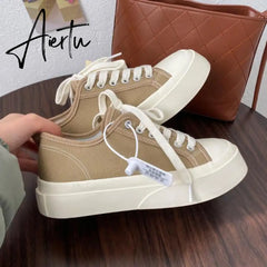 Aiertu Deeptown Women's Sneakers Sports Shoes Kawaii Flats Cute Fashion Casual Spring Vulcanized Harajuku Running Tennis Aiertu