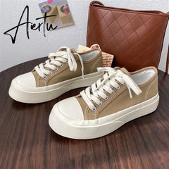 Aiertu Deeptown Women's Sneakers Sports Shoes Kawaii Flats Cute Fashion Casual Spring Vulcanized Harajuku Running Tennis Aiertu