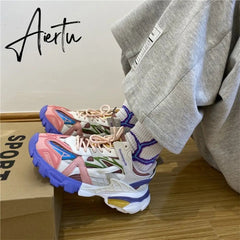 Aiertu Designer Classic Women's Vulcanize Shoes Retro Platform Casual Sneakers Women Leisure Jogging Shoes Fashion Vulcanized Sneaker Aiertu