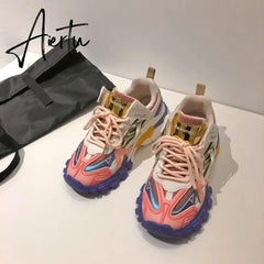 Aiertu Designer Classic Women's Vulcanize Shoes Retro Platform Casual Sneakers Women Leisure Jogging Shoes Fashion Vulcanized Sneaker Aiertu