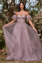 Aiertu Elegant Heart Shaped Neck Tulle Prom Dress 2024 Sweet Puffy Sleeves Sexy Side High Split robes Aiertu