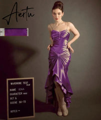 Aiertu Elegant Vintage Olive Green Prom Party Gown Celebrity Dresses Sweetheart Crystal Button Pleat Taffeta Satin Evening Dress Aiertu