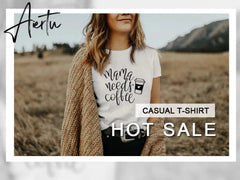 Aiertu Grow Positive Thoughts T-shirt Vintage Women Floral Print Tshirt Summer Inspired Slogan Graphic Boho Tee Top Mental Health Shirt Aiertu