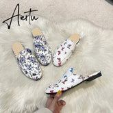 Aiertu Half Slippers Women Summer Wear Muller Shoes New Flat Sandals Aiertu