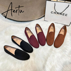 Aiertu Half Slippers Women Summer Wear Muller Shoes New Flat Sandals Loafers Shoes Aiertu