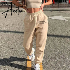Aiertu Harajuku Joggers Wide Leg SweatPants Women Trousers High Waist Pants Streetwear Korean Casual Pant Femme Fall New Aiertu