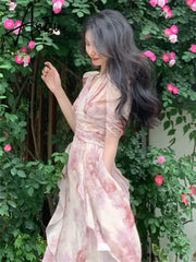 Aiertu Hstar Summer New Women Fashion Elegant Midi Dresses Female Casual A-Line Evening Party Vestdios Clothes traf robe Aiertu