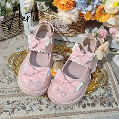 Aiertu Kaweii Lolita Shoes Sweet Summer Mary Janes Woman Flats Patchwork Japanese Style Fashion Cute Party Jk Shoes for Girls Aiertu