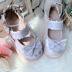 Aiertu Kaweii Lolita Shoes Sweet Summer Mary Janes Woman Flats Patchwork Japanese Style Fashion Cute Party Jk Shoes for Girls Aiertu