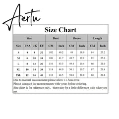 Aiertu Loose Women Sweater Color Block Lace Autumn Winter Office Ladies Knitting Pullover Sweaters Aiertu