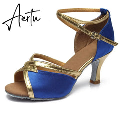 Aiertu new brand girls women's ballroom tango salsa latin dance shoes 5cm and 7cm heel free shipping Aiertu