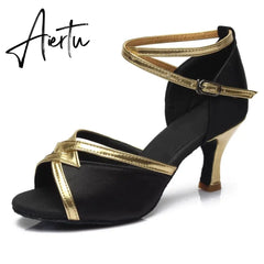 Aiertu new brand girls women's ballroom tango salsa latin dance shoes 5cm and 7cm heel free shipping Aiertu