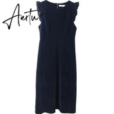 Aiertu New Design Japan Korea Style Chic Fenimine Vestidos Women Cute Outfits Ruffled White Shirt Dress Aiertu
