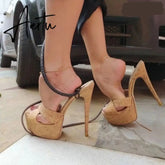 Aiertu New Slippers For Women Summer Sandals Super High Heels Platform Mules Heels Cork Half Sandals Woman Shoes Female Flip Flops Aiertu