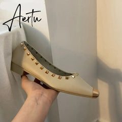 Aiertu New Spring Flats Ballerina Shoes Fashion Brand Pointed Toe Shallow Slip On Flat Ballet Shoes Female Loafer Zapato Aiertu