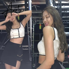 Aiertu new summer loose sexy two piece skirt and top set women fashion crop top and skirt set female clothes Aiertu