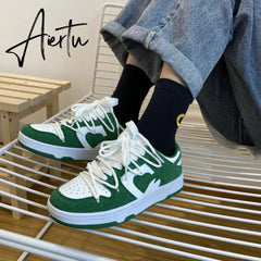 Aiertu Original Women Blue Love Designer Classic Breathable Canvas Casual Sneakers Female Outdoor Walk Tennis Little White Shoes Aiertu