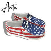 Aiertu Shoes Women Comfortable Flat Slip On Mujer Zapatillas Summer Vulcanize Canvas Sneakers Mocassin Female Aiertu
