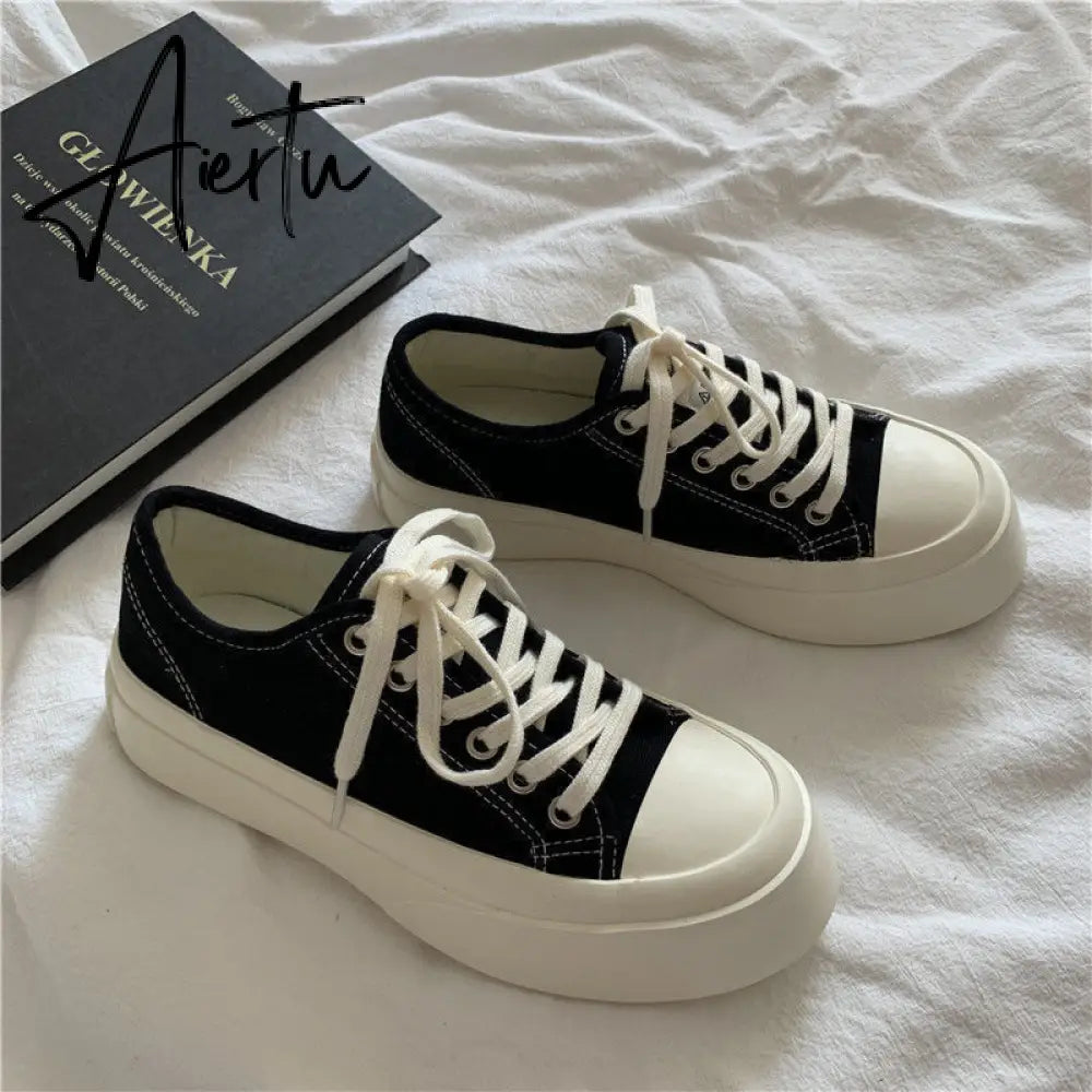 Aiertu Sneakers Women's Sports Shoes Lolita Platform Vintage Casual Footwear Round Head Tennis Japanese Boots Female Aiertu