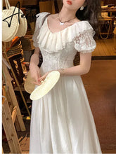 Aiertu Summer Women Fashion Vintage Casual Midi Lace Dress Elegant Lady Vestdios Female A Line Party Clothes Aiertu