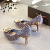 Aiertu Women Elegant Party Wedding Pumps Pointed High Heels Stiletto All-match shoes for woman Sexy Girl lady Single Shoes Aiertu