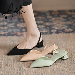 Aiertu Women Flats Pointed Toe Lady Flat Heel Shoes Slip on Loafers Office Lady Elegant Shoes Soft Sole Comfortable Big Size 43 Aiertu