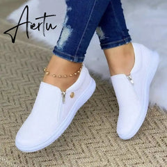 Aiertu Women Genuine Leather Loafers Mixed Colors Ladies Ballet Flats Shoes Female Spring Moccasins Casual Ballerina Shoes Aiertu