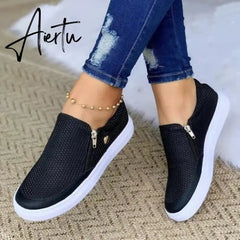 Aiertu Women Genuine Leather Loafers Mixed Colors Ladies Ballet Flats Shoes Female Spring Moccasins Casual Ballerina Shoes Aiertu